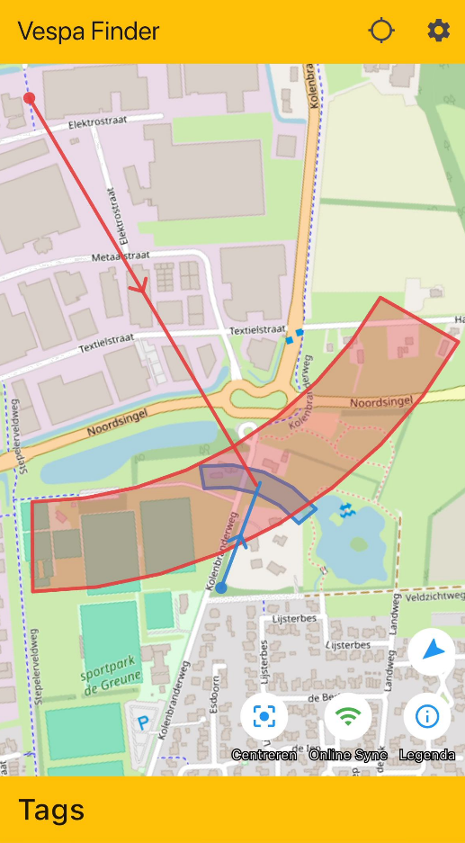 Figuur 9: Vespa Finder app